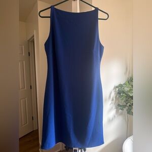 Chic Royal Blue Midi Dress